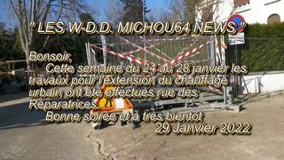 LES W-D.D. MICHOU64 NEWS - 29 JANVIER 2022 - PAU - L'AVANCEMENT DES TRAVAUX DU RÉSEAU DE CHAUFFAGE URBAIN