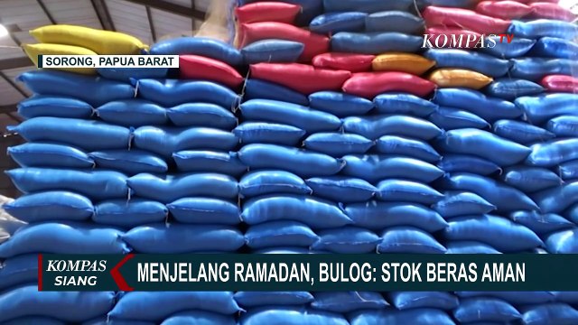 Menjelang Ramadhan, Bulog Cabang Sorong Pastikan Stok Beras Aman