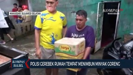 Polisi Grebek Rumah Penimbun Ribuan Liter Minyak Goreng Kemasan Di Makassar