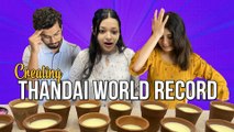 We Tried Finishing 5 Litres Of Thandai In 60 Secs | Holi Special | Food Challenge