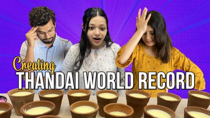 We Tried Finishing 5 Litres Of Thandai In 60 Secs | Holi Special | Food Challenge