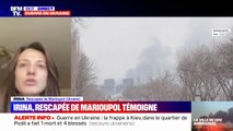 Irina, une Ukrainienne rescapée des bombardements russes à Marioupol, témoigne sur BFMTV