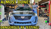 Our Wrecked 2020 Cadillac CT5-V Is Finally Coming Together!!! Also Twin Turbo R8 Goes Drifting!