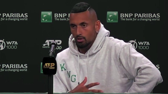 ATP - Indian Wells 2022 - Nick Kyrgios : We have always respected each other with Rafael Nadal but as soon as we play against each other, social networks go crazy