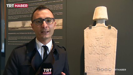 Çanakkale şehidinin mezar taşı Troya Müzesi'nde sergileniyor