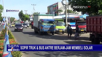 Sulit Dapatkan Solar, Sopir Truk dan Bus di Bengkulu Rela Antre Hingga Bermalam Demi Dapatkan Solar