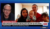 Filhos de ucraniana 'roubam atenções' durante entrevista à CNN