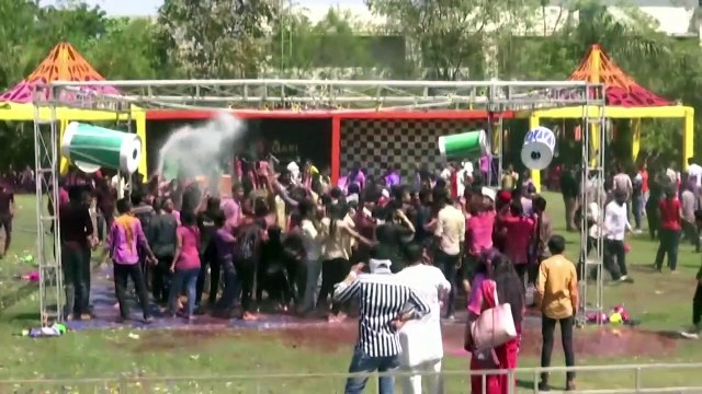 India celebrates Holi festival as Covid-19 cases dip