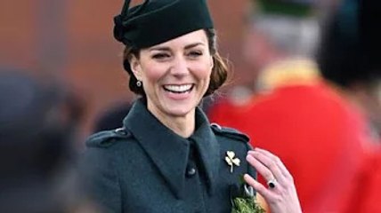 Kate's going green...Duchess stuns in emerald dress on St Patrick's Day