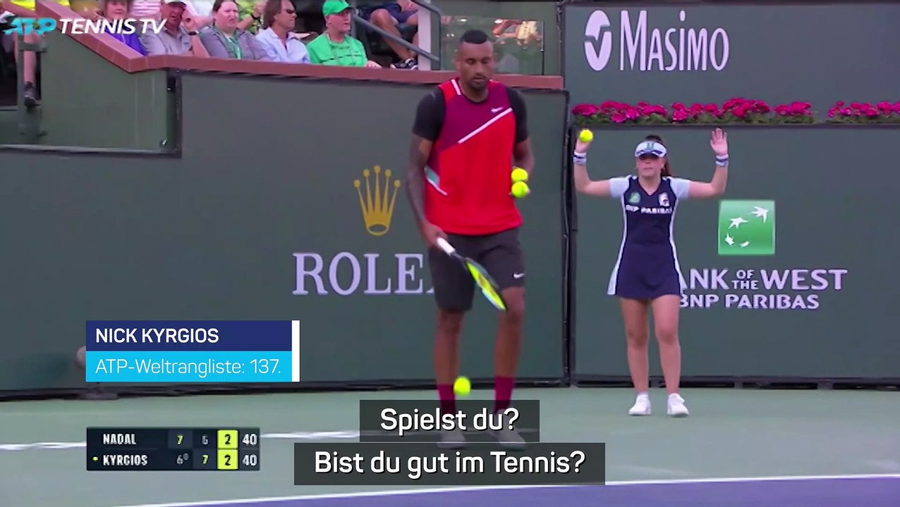 Kyrgios schnauzt Fan an: 'Bist du gut im Tennis?'