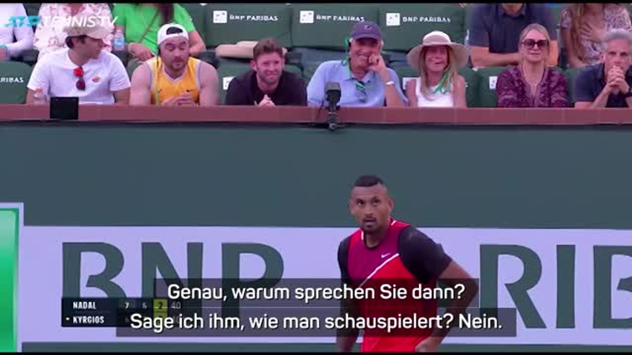 Kyrgios schnauzt Fan an: 'Bist du gut im Tennis?'