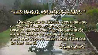 LES W-D.D. MICHOU64 NEWS - 5 MARS 2022 - PAU - LES TRAVAUX EFFECTUÉS AU PARC BEAUMONT DU 28 FÉVRIER AU 4 MARS