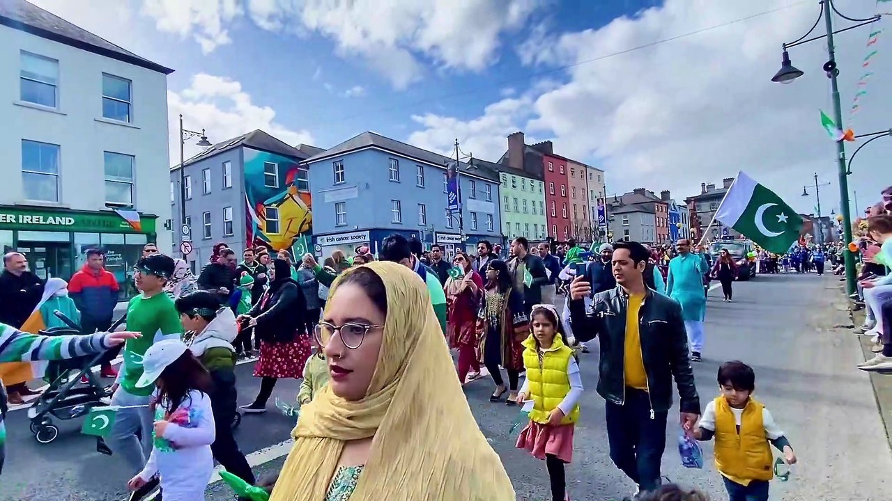 St Patrick's Day Parade 2022 - Pakistani , Indian Community in County Waterford, Ireland