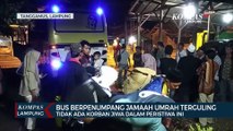 Bus Membawa Jamaah Umrah Terguling, Tidak Ada Korban Jiwa