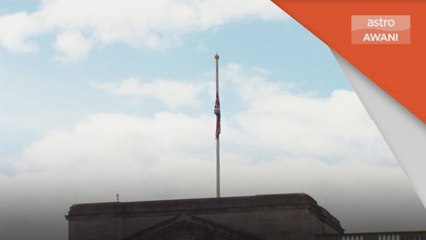 Takziah | Bendera Union Jack dikibar separuh tiang