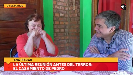 La última reunión antes del terror: el casamiento de Pedro