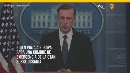 Download Video: Biden viaja a Europa para una cumbre de emergencia de la OTAN sobre Ucrania.