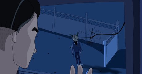 The Horn Headed Man- Short Animated Horror Movie (English)