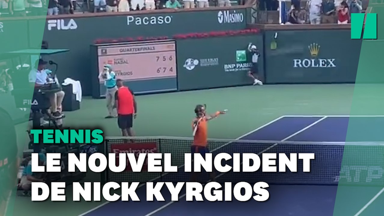 Ce ramasseur de balles a failli être blessé par Kyrgios, il finit par récupérer sa raquette