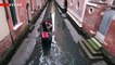 Venice Italy Deals with Low Tide Making it Challenging to Get Around