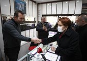 İYİ Parti Genel Başkanı Meral Akşener, Şile'de esnafı ziyaret etti
