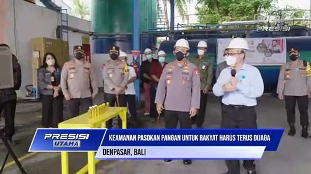 Tinjau Pabrik Minyak Goreng di Bali, Kapolri Pastikan Stok dan Harga Sesuai HET Dipasaran