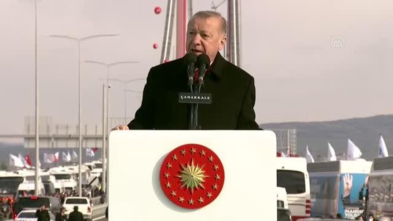 Son dakika gündem: ÇANAKKALE - Cumhurbaşkanı Erdoğan: "Ülkemiz için kazanç, milletimiz için için iftihar kaynağı bir eseri açıyoruz"