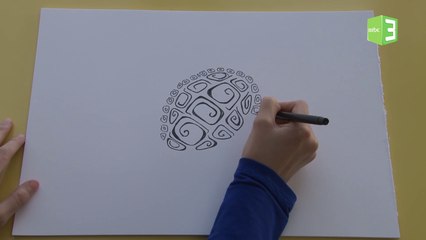 تعلم رسم السلحفاة بخطوات سهلة