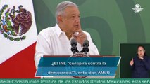 AMLO acusa al INE de “conspirar contra la democracia” en consulta de revocación de mandato