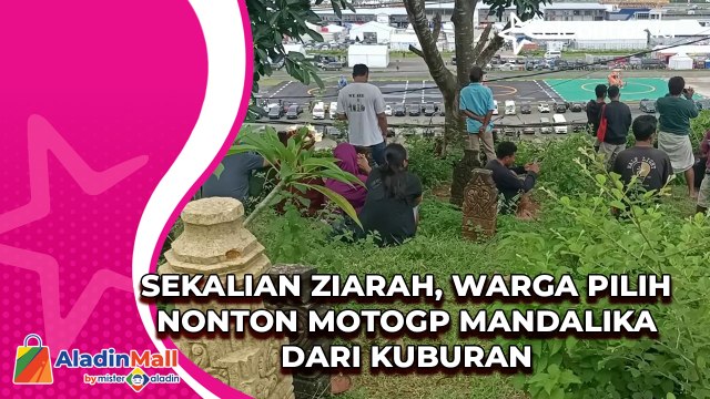 Sekalian Ziarah, Warga Pilih Nonton MotoGP Mandalika dari Kuburan