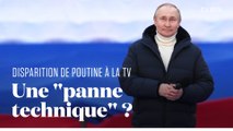 Quand Vladimir Poutine disparaît des écrans en plein discours