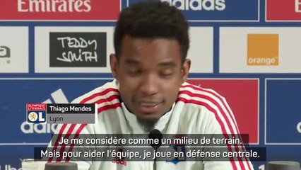 Lyon - Thiago Mendes juge son repositionnement en défense