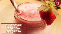 Smoothie colada de fresa | Receta fácil de bebida | Directo al Paladar México