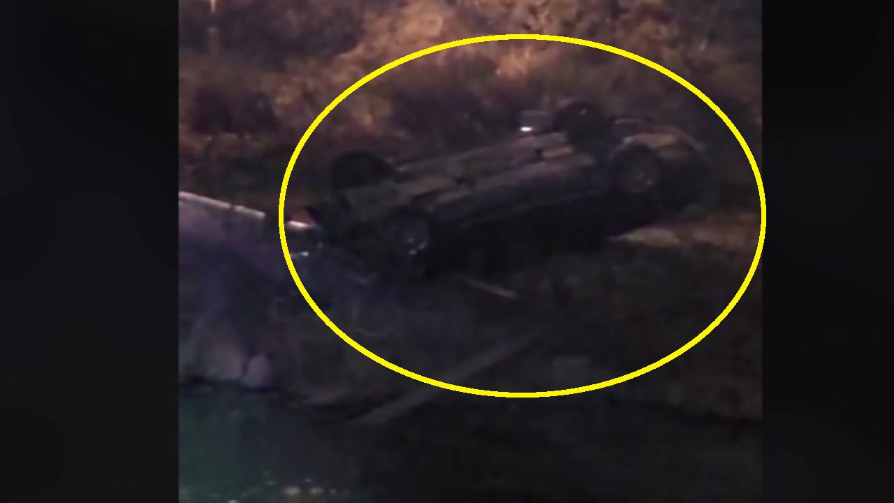 달리던 승용차 다리 아래로 추락..."음주운전 추정" / YTN