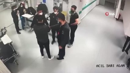 Muğla'da doktorun uzman çavuşu darp ettiği görüntüler kamerada