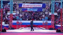 Russie : Vladimir Poutine déroule sa propagande lors d'une grand-messe patriotique