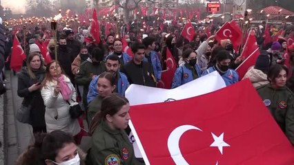 Çanakkale'de fener alayı düzenlendi