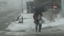 Beylikdüzü ve Arnavutköy'de kar yağışı
