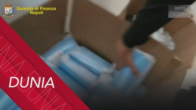 Polis Itali rampas topeng muka tidak berdaftar