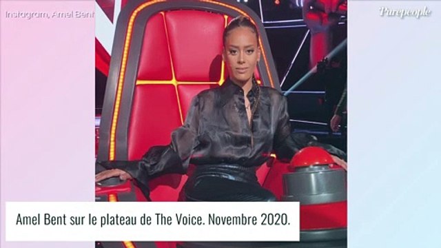 Amel Bent enceinte et canon en robe transparente sur The Voice, Vitaa et ses fans envoûtés