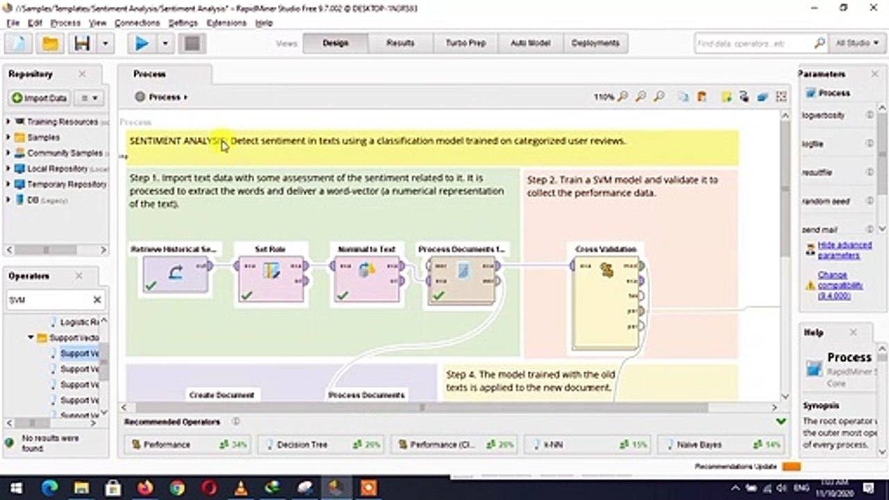 Sentimen Analisis Dengan Template Rapidminer