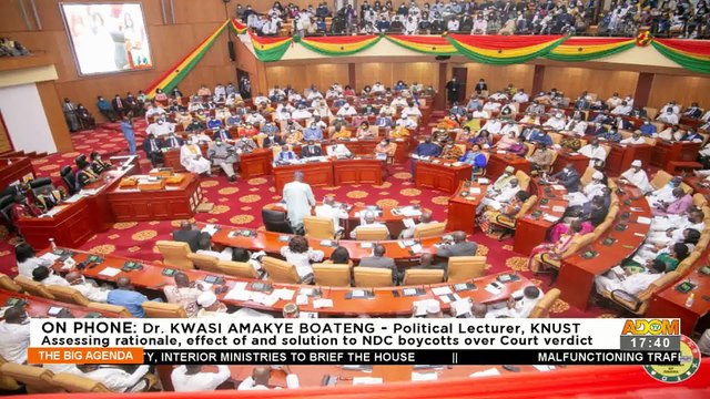 Ghana’s Parliament: Assessing rationale, effect of and solution to NDC boycotts over Court verdict – The Big Agenda on Adom TV (18-3-22)