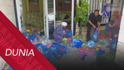 Penduduk miskin di Kota Sadr diberi bantuan makanan