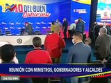 Jefe de Estado lidera reunión 1 x 10 del Buen Gobierno con ministros, gobernadores y alcaldes