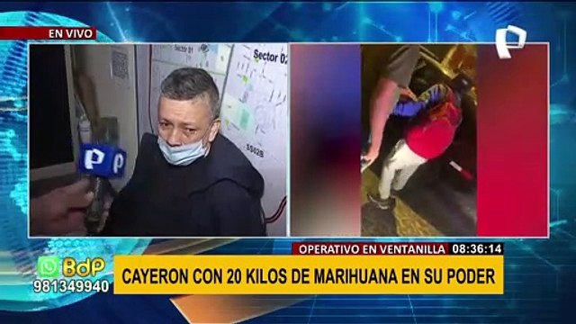 Ventanilla: PNP incauta 20 kilos de marihuana a banda de narcotraficantes