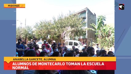 Alumnos de Montecarlo toman la escuela Normal