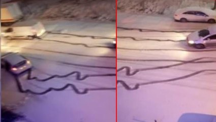 İstanbul'da kar yağışı sürücülere zor anlar yaşattı