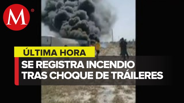 Registran fuerte accidente en la carretera Monterrey-Nuevo Laredo