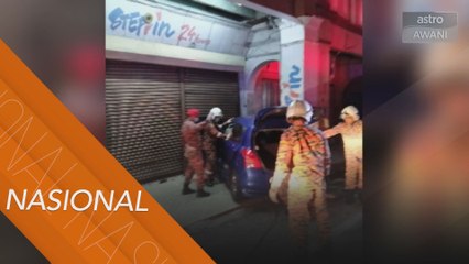 Dua sahabat maut, kereta dipandu langgar kedai