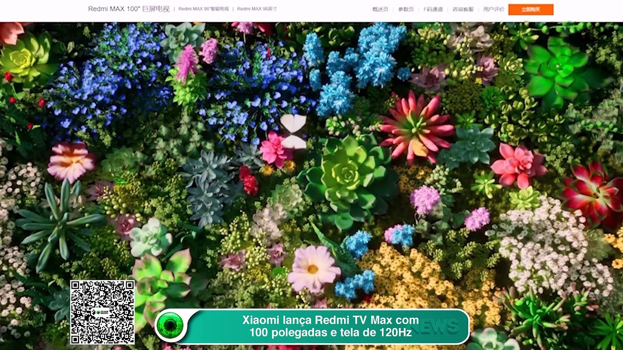 Xiaomi lança Redmi TV Max com 100 polegadas e t...